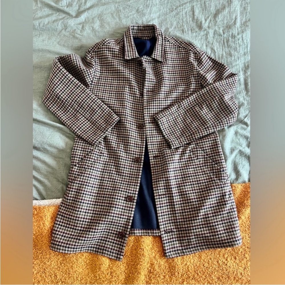 Houndstooth mac coat horn buttons 82/100 ever made